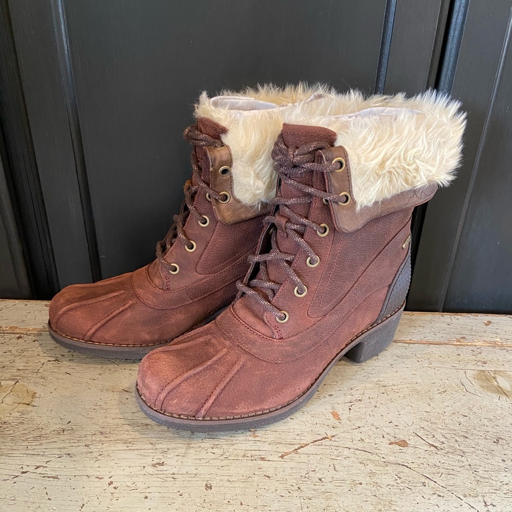Merrell Chateau Mid Lace Polar Womens 8M Red-Brown